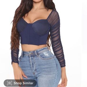Ruffle sleeve top